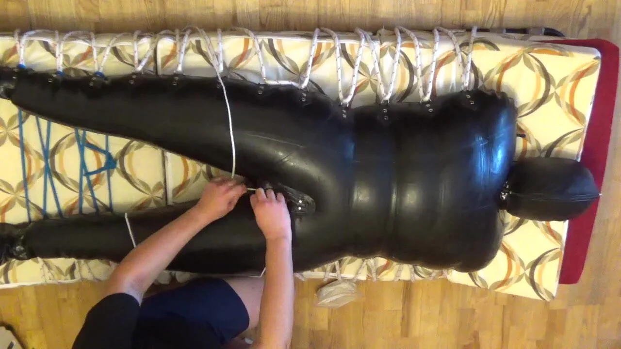 In the inflatable rubbersuit is enjoyed - ThisVid.com