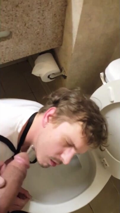 Slave at the toilet