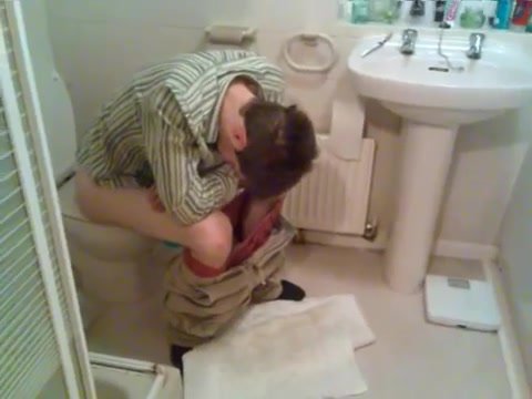 Drunk Guy On Toilet