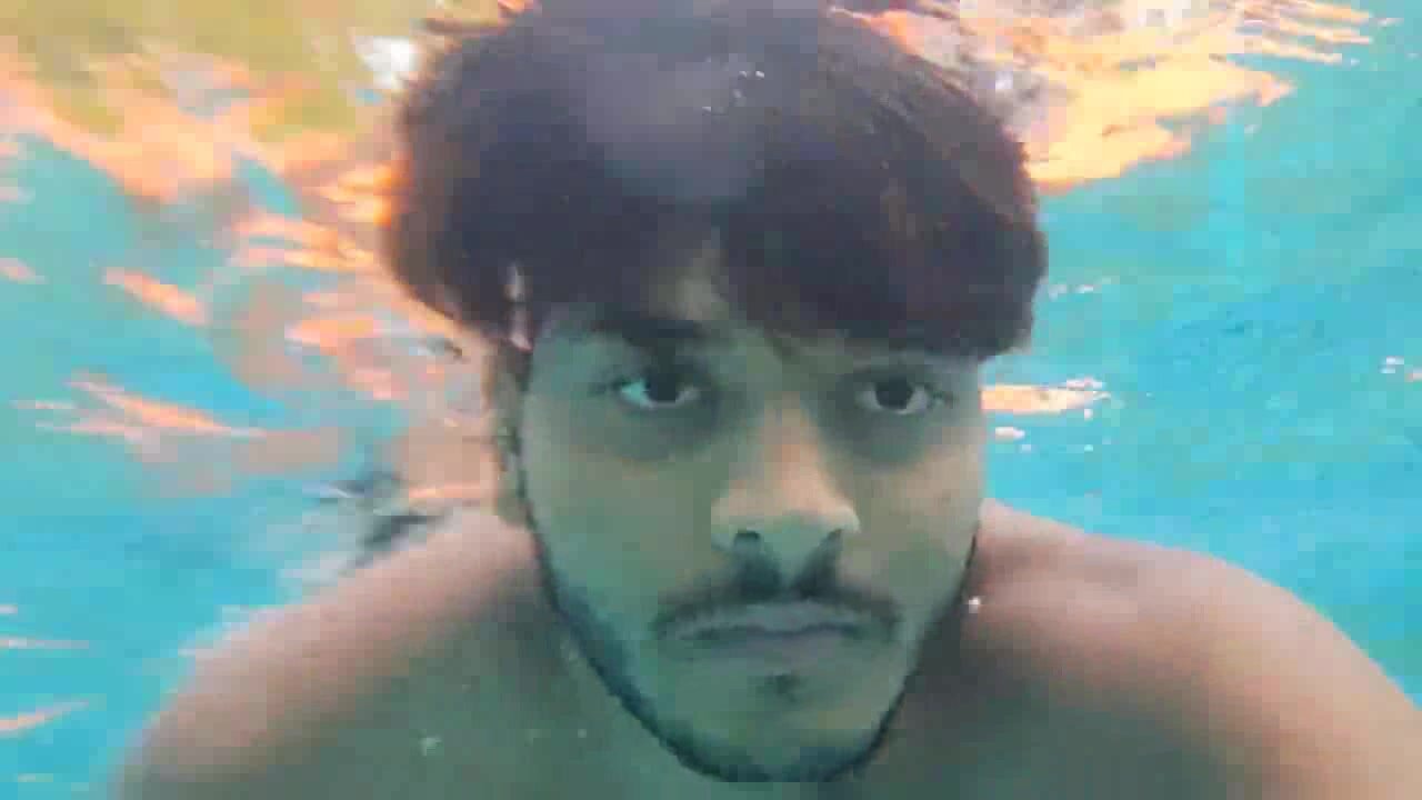 Barefaced indian swimming underwater - video 2