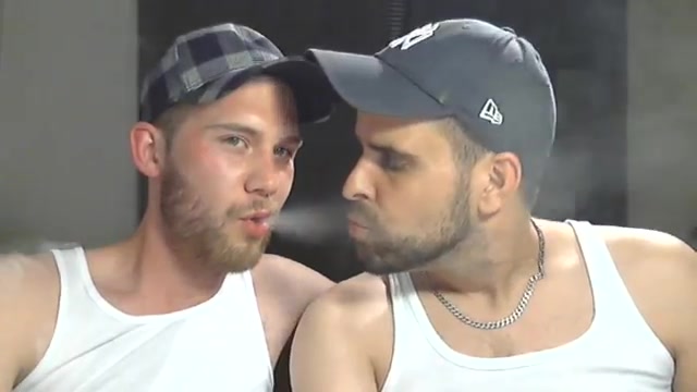Two Hot Smokers Spark Each Other Up