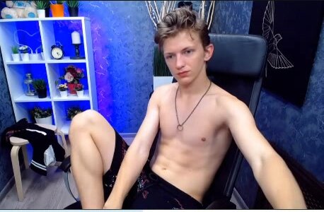 cute russian straight twink on cam