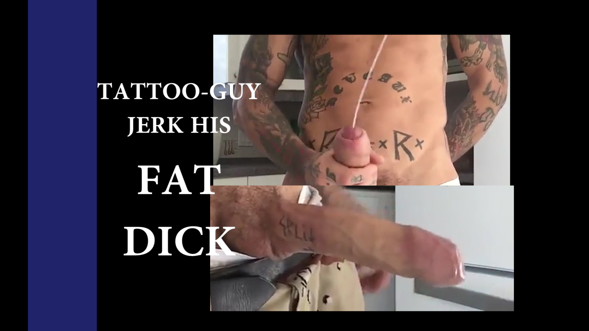 Fat dick jerk his dick