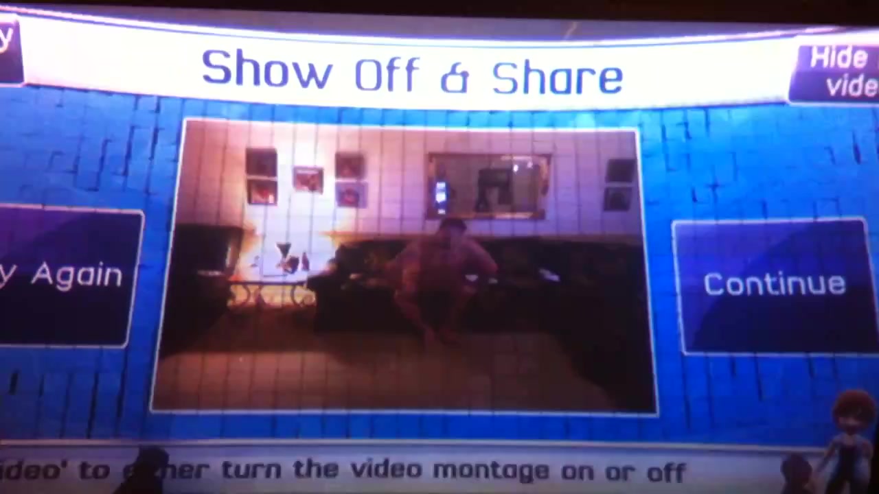 Fatty plays Xbox Kinect in WHITE briefs