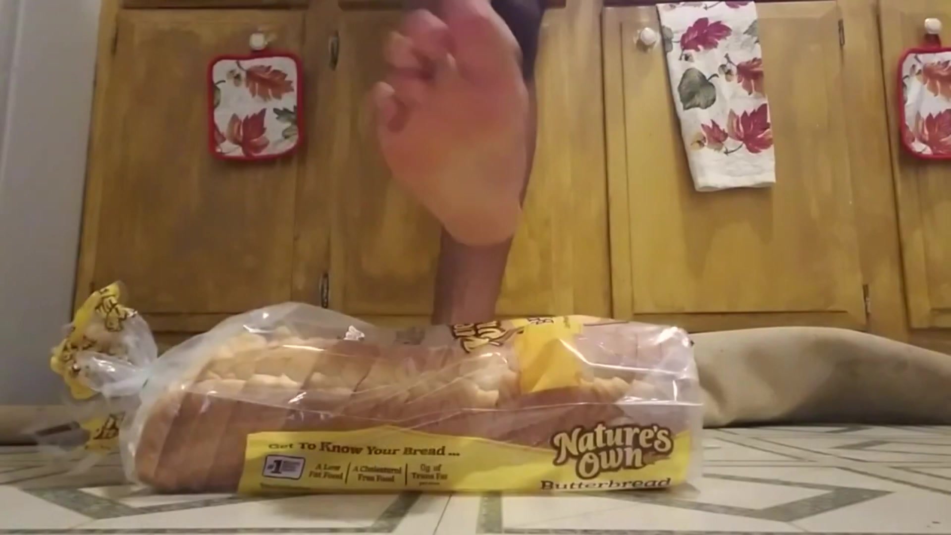 Male Feet Bread Stomping
