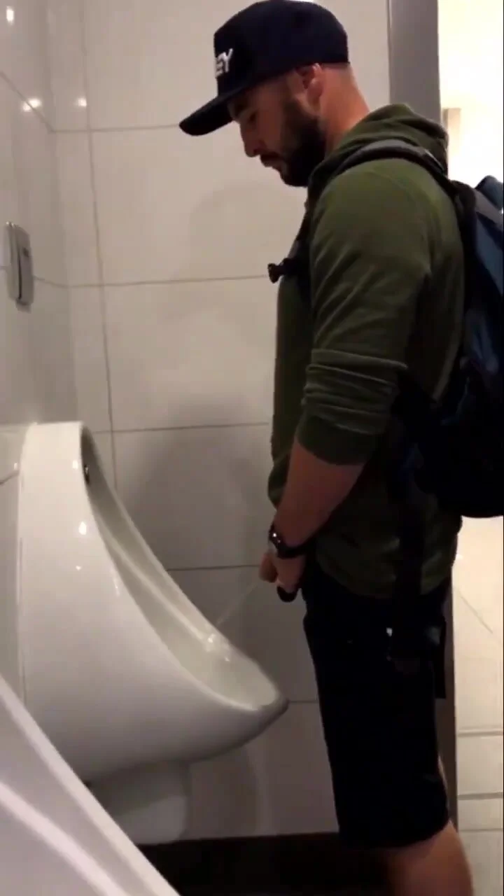 Spy Cam catches Urinal Piss