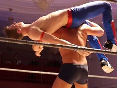 Wrestling 17 - Handsome Twink Jobber Dominated & Defeat