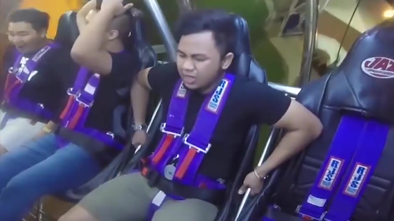 Dude Pukes A Big Load On Ride And Rubs It On His Friend