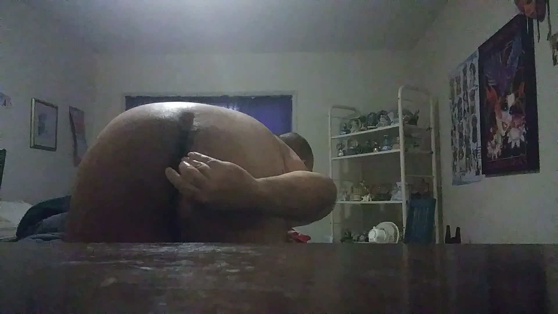 Fucking my ass again and tasting my ass - video 2