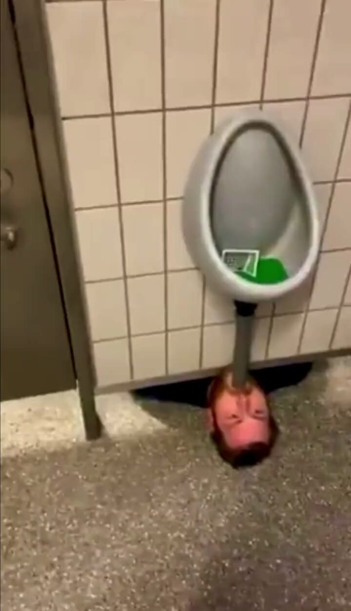 public men's room urinal