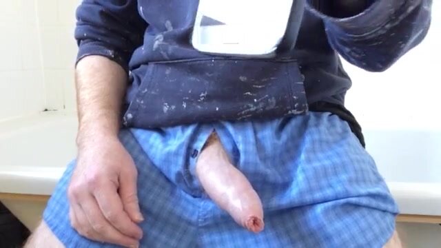 Builders foreskin wank..