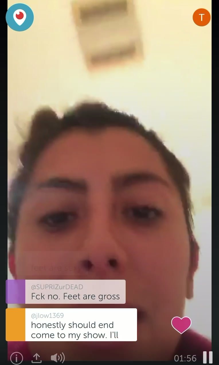 Girl pee a lot during periscope live - ThisVid.com Türkçe