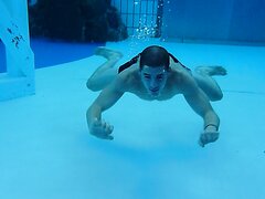 swimming underwater