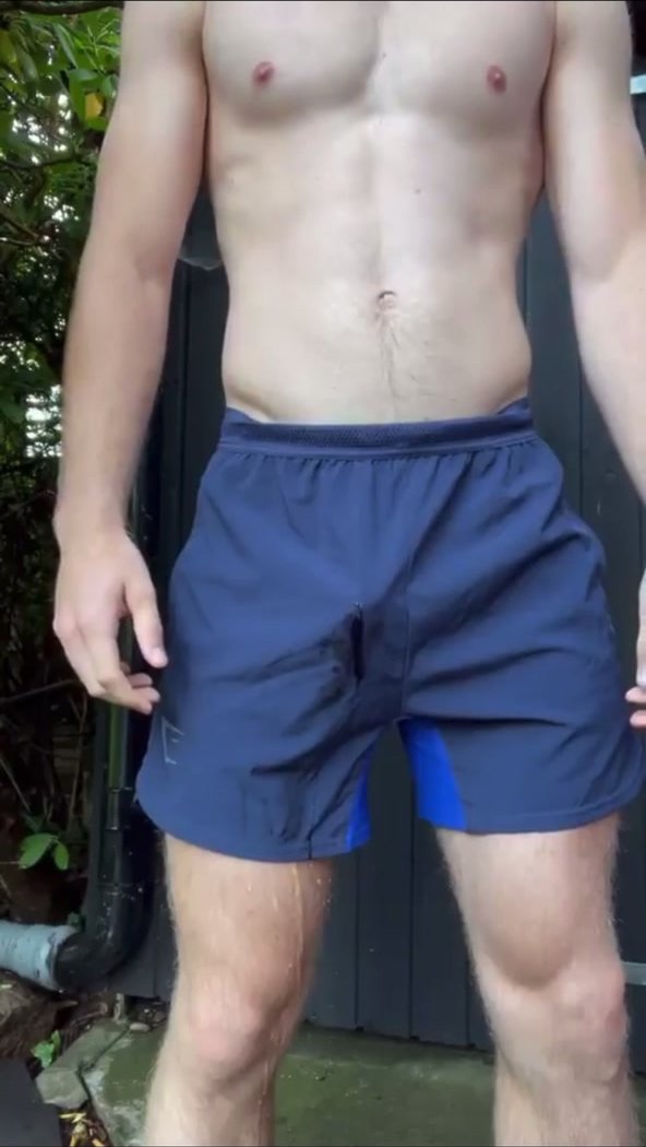 Hot Guy Floods His Shorts