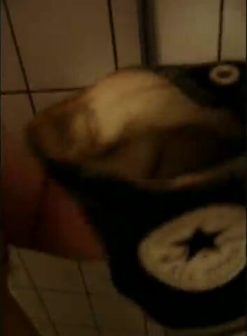 Pissing and drinking from Converse Chucks