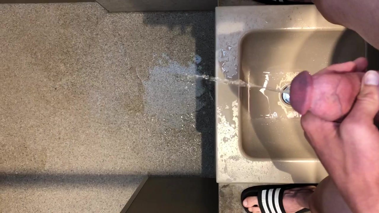 Pissing on the floor and in the sink