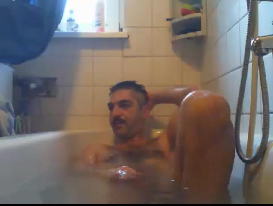 Turkish Daddy taking bath