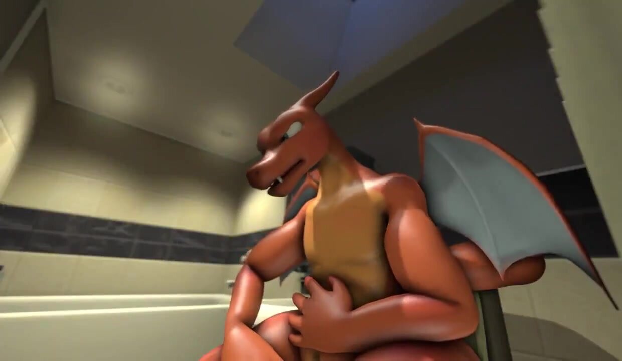 Charizard fart on the toilet