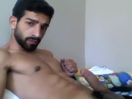 Fit and Hairy Arab wanks