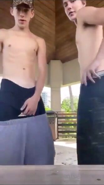 Twinks show off their sexy ass