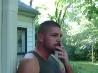 Smoking Fetish: Hunky Young Bear Drags Deep on Marlboro Red