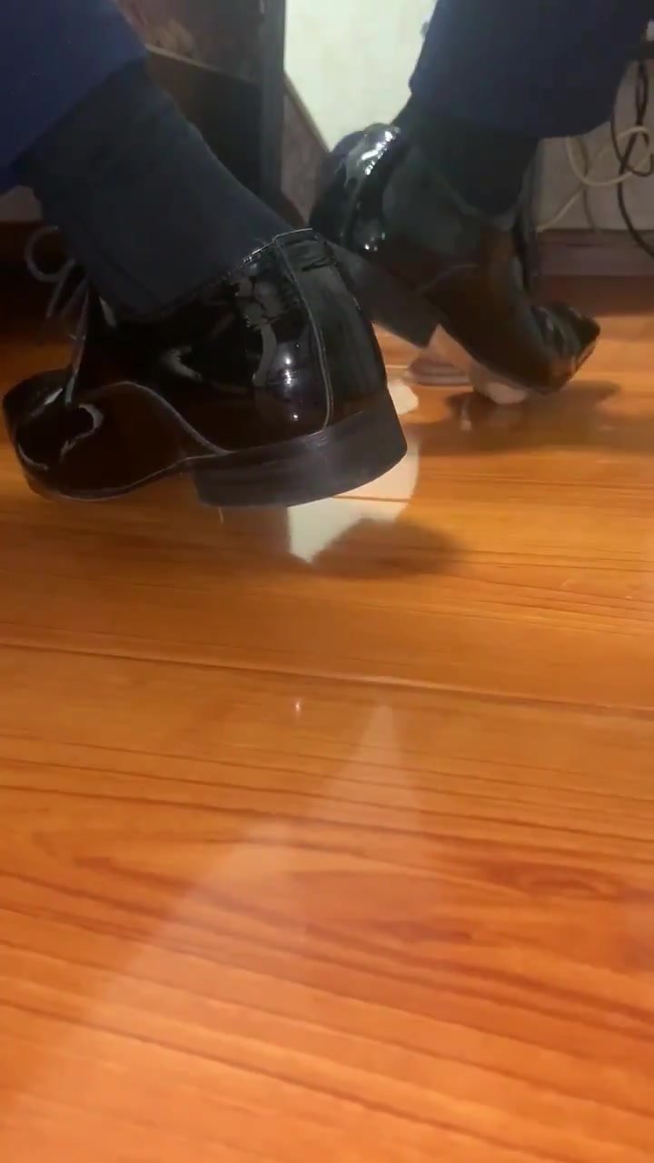 Dress shoes trample cock ballbusting - video 33