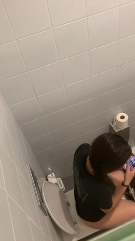 spy pissing toilet