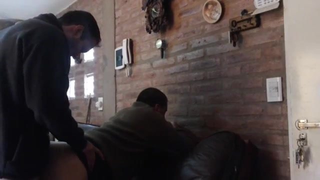GUY GETTING A GOOD POUNDING ON THE COUCH