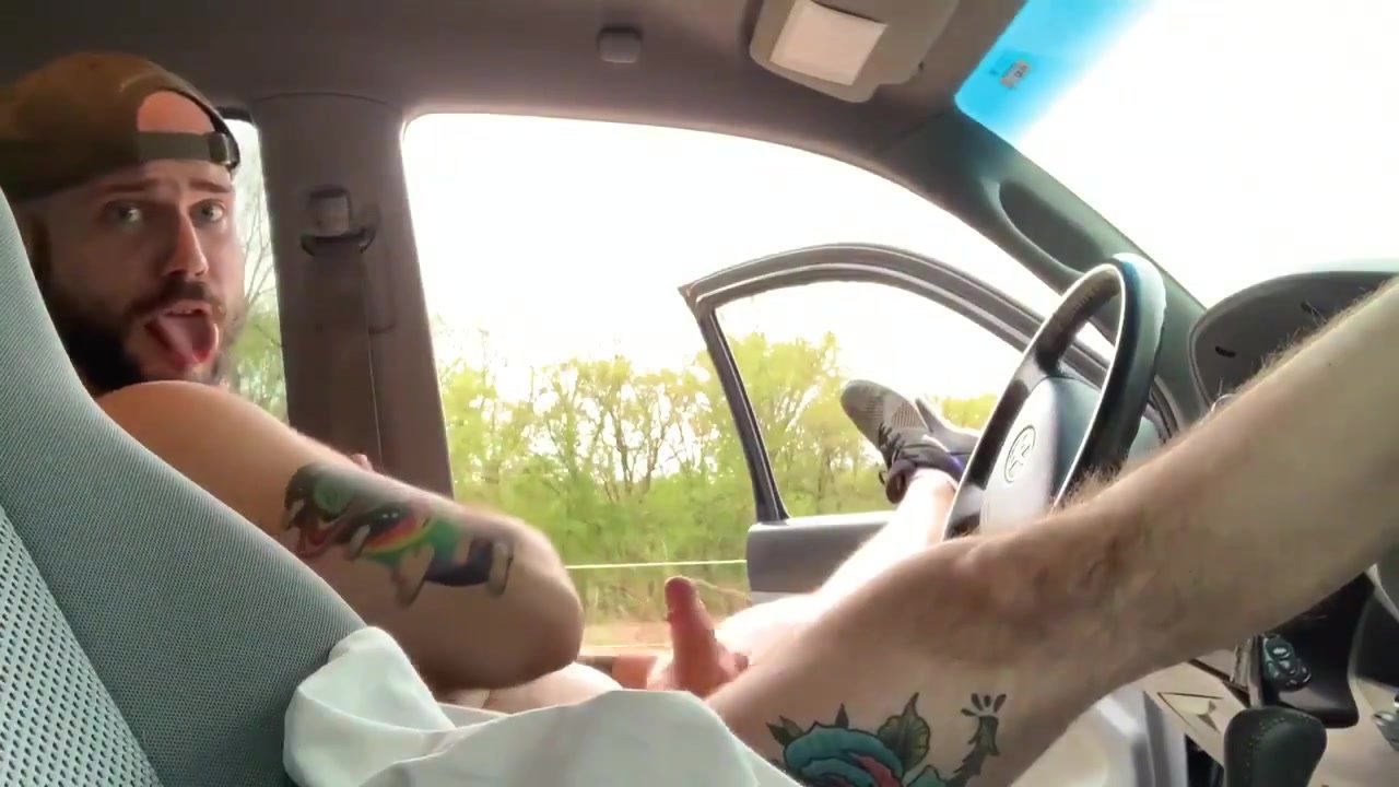 muscle Alpha goons in His car in public