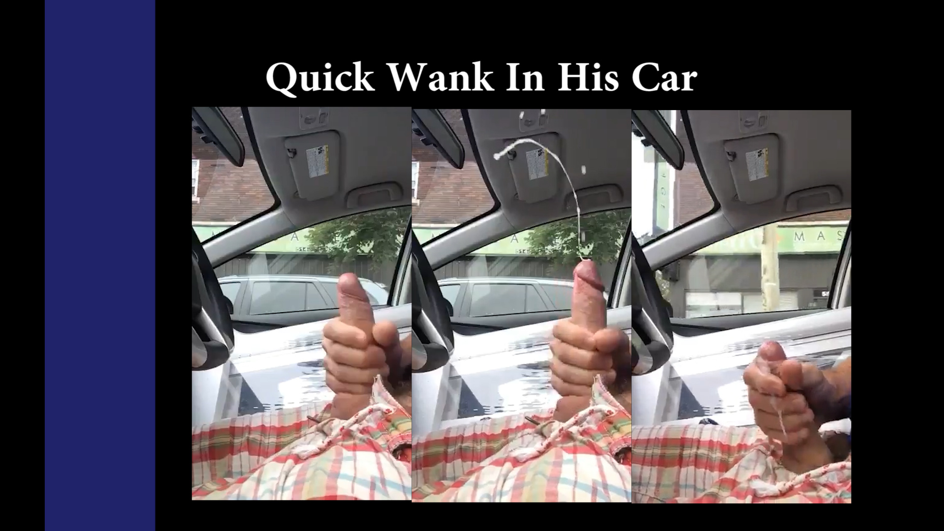 Wank In His Car