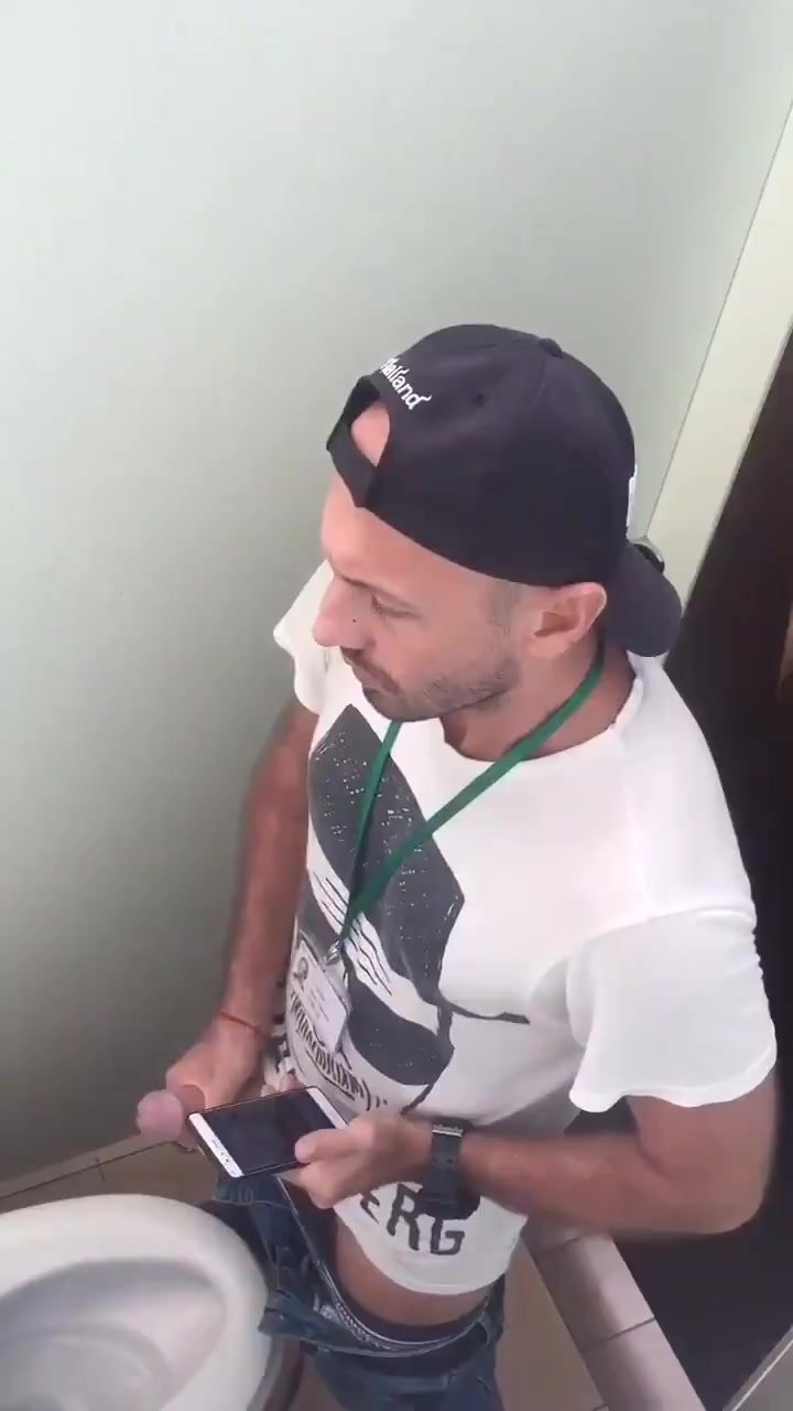 Filming a hot friend jerking off in bathroom