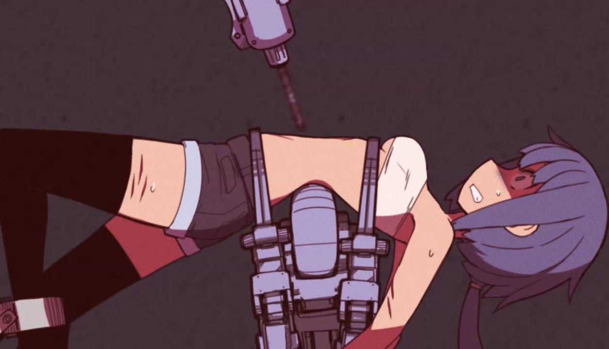 Ryo - anime girl gets her navel drilled