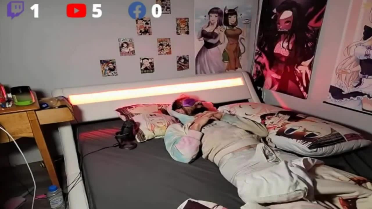 Streamer shows his huge bulge live