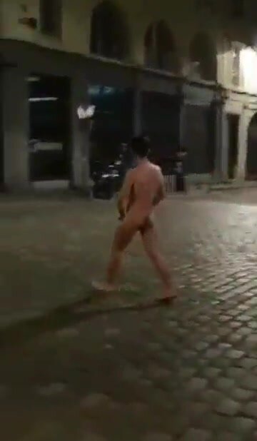 Naked Wanking In The Street