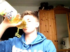german cute twink drink his piss