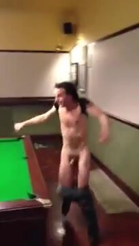 Naked Darts Forfeit Plays Out
