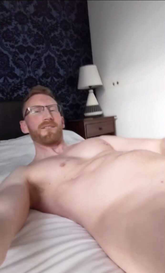 Nerdy Ginger Blows A Nice Load!