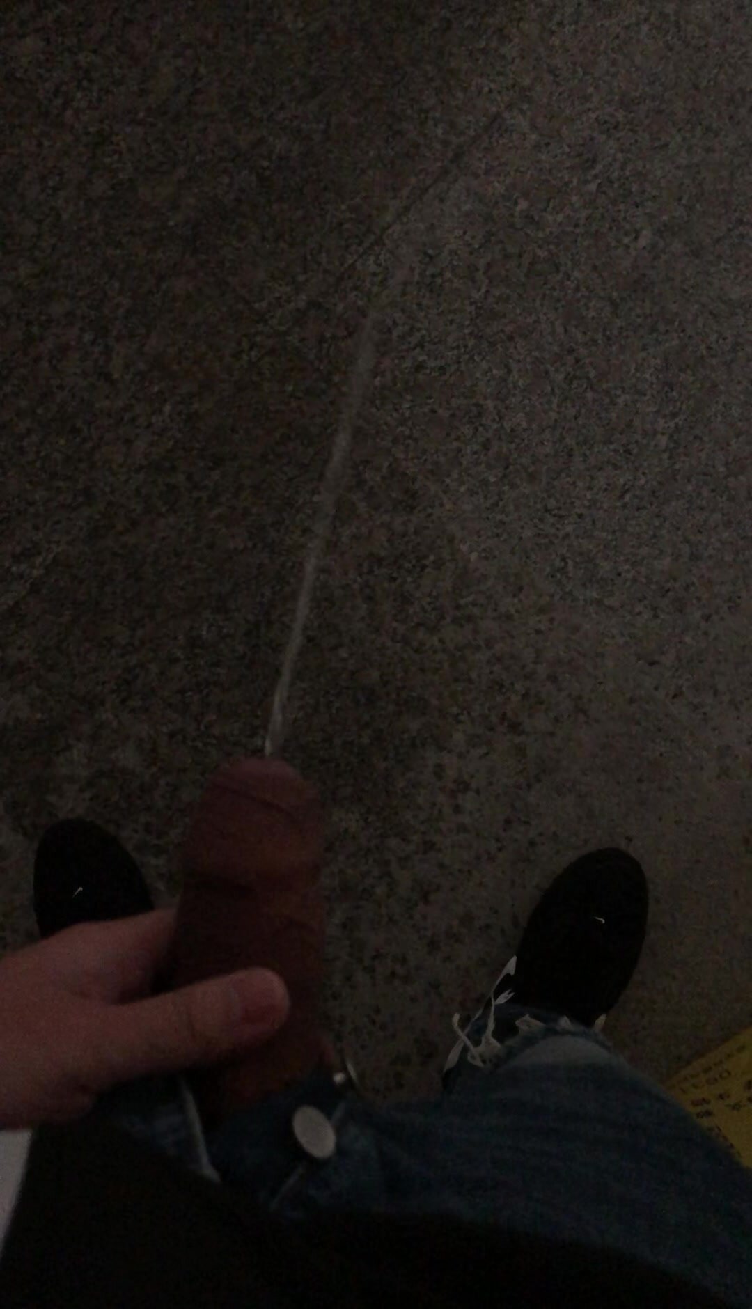 Me pissing in a school hallway