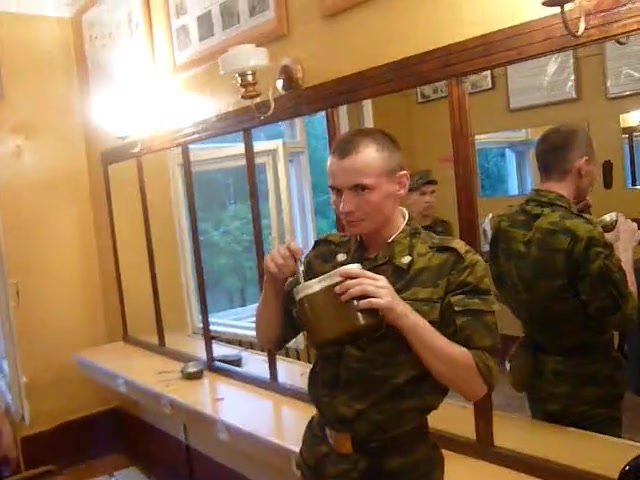 Bath russian soldiers