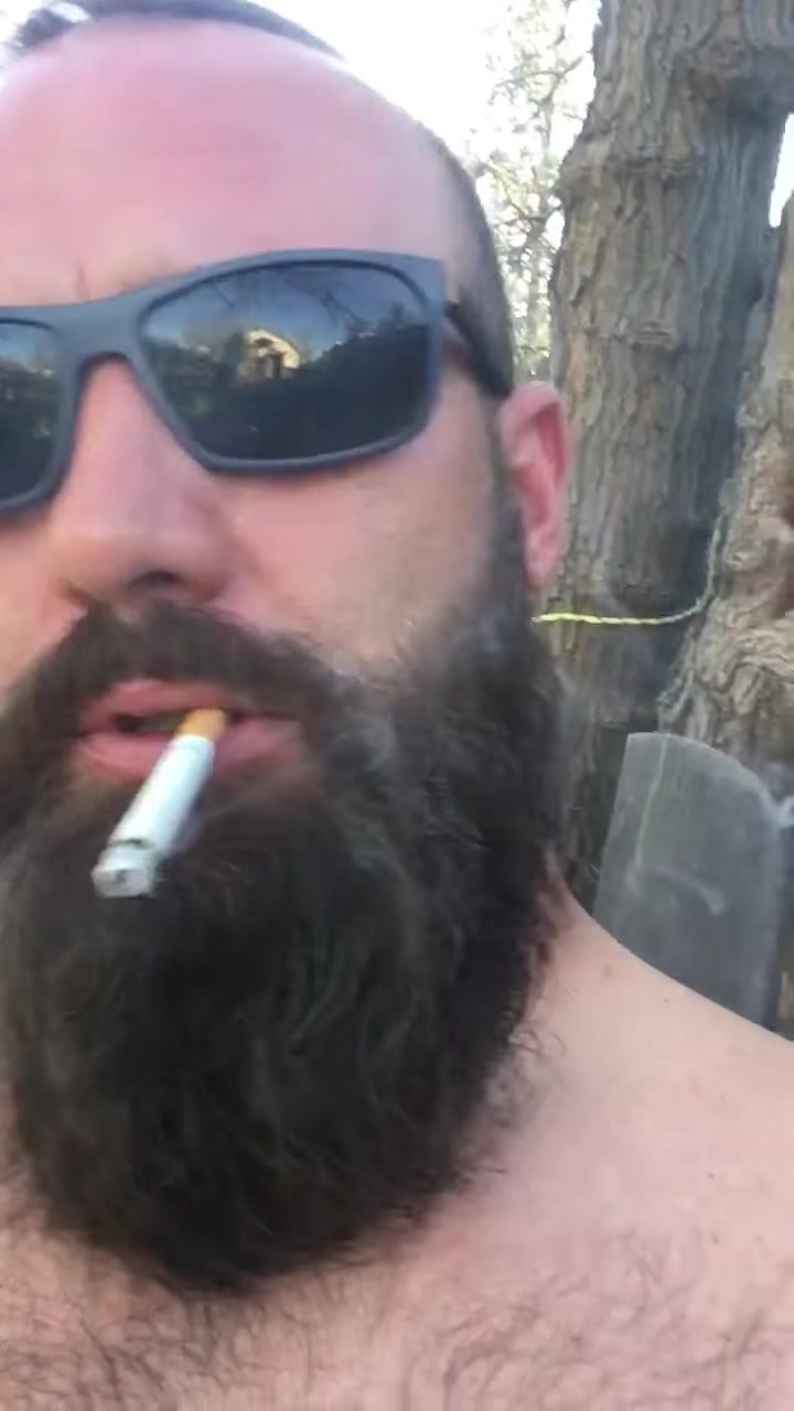 Hot Hairy Redneck Smokes a Marlboro
