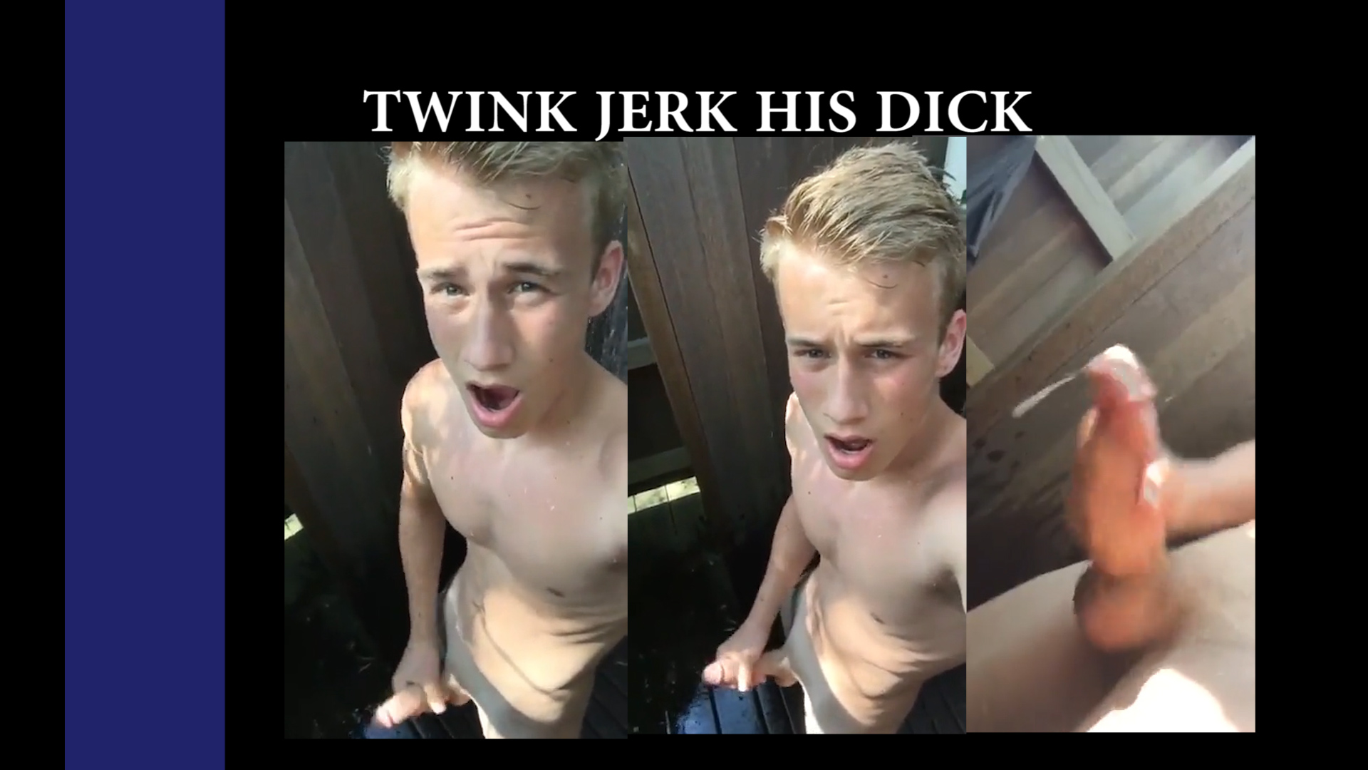 Handsome Twink Jerking His Dick