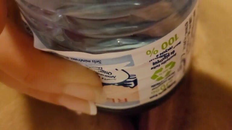 Closeup piss in bottle