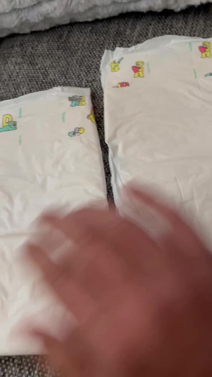 Plastic backed diapers