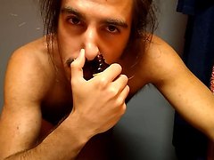 POPPERS wank and eating CUM