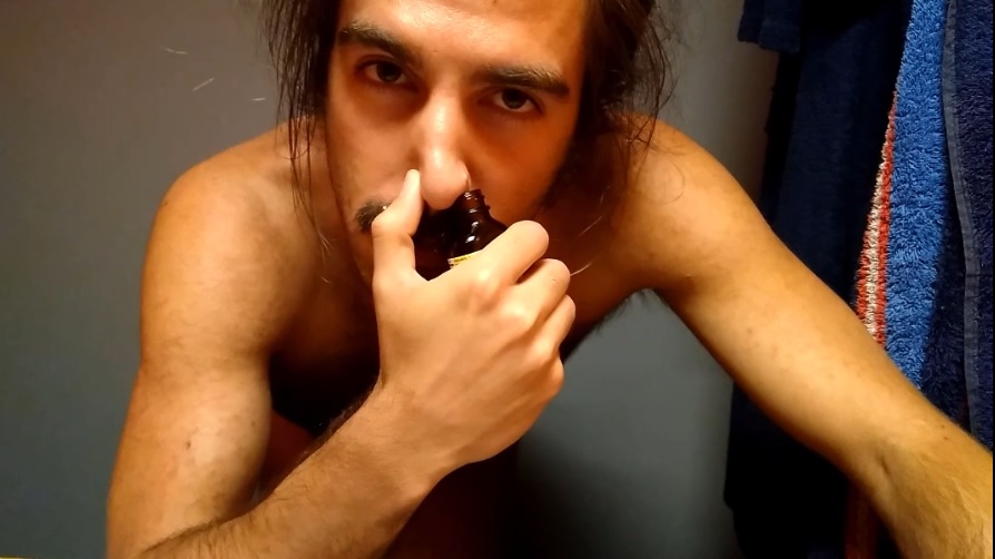 POPPERS wank and eating CUM