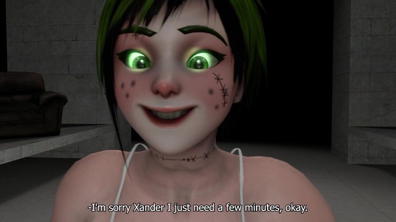 Monster girl facefart boy animation 3D