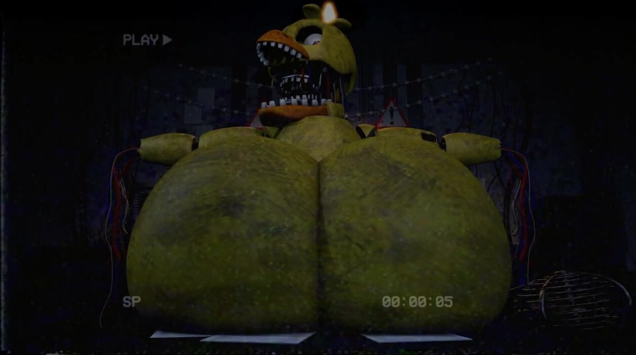 Withered Chica big butt
