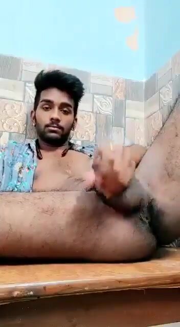 hot desi guy playing with cock