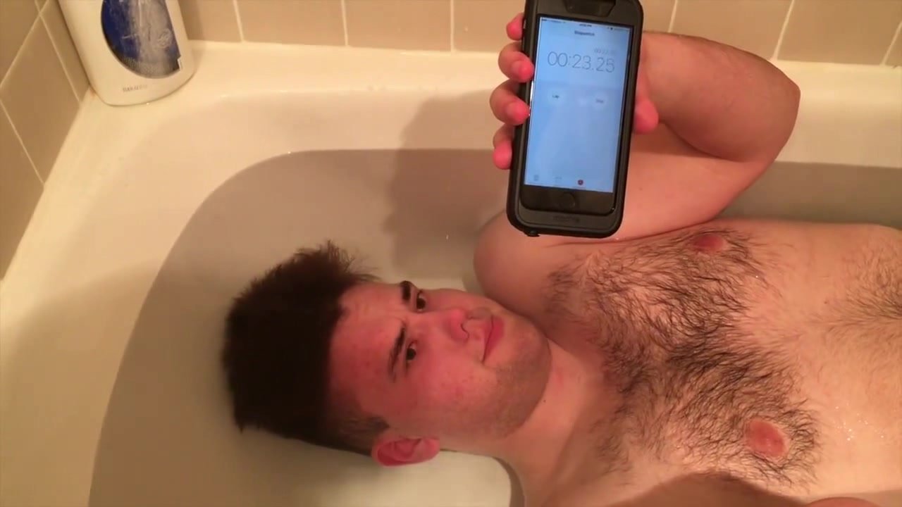 Underwater barefaced bathtub challenge - video 5