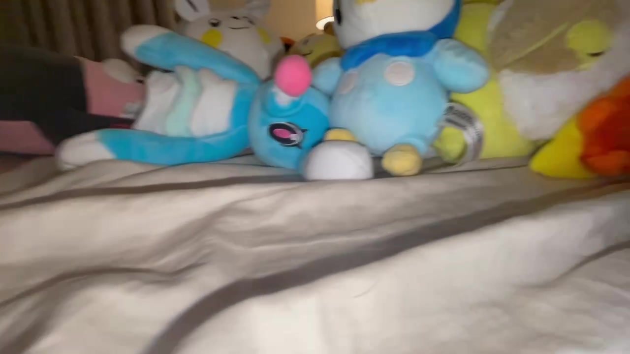 Shrunken on a Pokémon obsessed unaware mans  bed